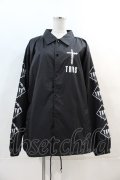TRAVAS TOKYO / Furry bear Coaches Jacket  黒 I-24-04-24-057-PU-JA-HD-ZI