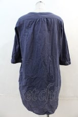 画像2: 【SALE】PINK HOUSE / レース&ピンタック長袖チュニック  ネイビー I-24-04-24-021-LO-TO-HD-ZT412 (2)