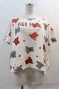 PINK HOUSE / ユニフォーム柄Tシャツ  オフホワイト I-24-04-24-028-LO-TS-HD-ZI