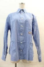 画像1: 【SALE】Karl Helmut / ステッチ襟ストライプシャツ  ブルー I-24-04-24-036-EL-BL-HD-ZT123 (1)