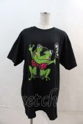 NieR Clothing / ブル君Tシャツ XL 黒Ｘ緑 I-24-04-29-023-PU-TO-HD-ZI