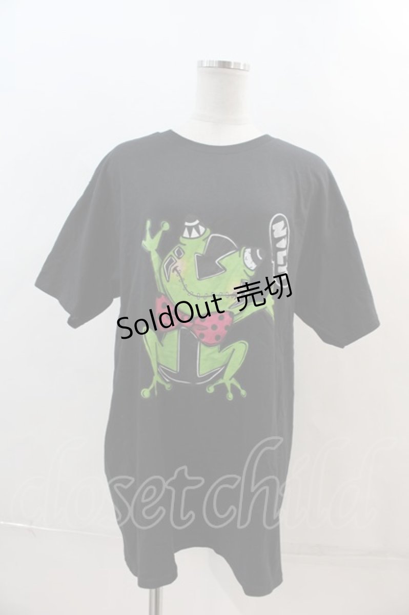 画像1: 【SALE】NieR CLOTHING / ブル君Tシャツ XL 黒Ｘ緑 I-24-04-29-023-PU-TO-HD-ZT329 (1)