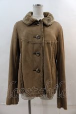 画像1: 【SALE】PINK HOUSE / スウェード裏地ファーショートコート  ブラウン I-24-05-03-079-LO-CO-HD-ZTC024 (1)