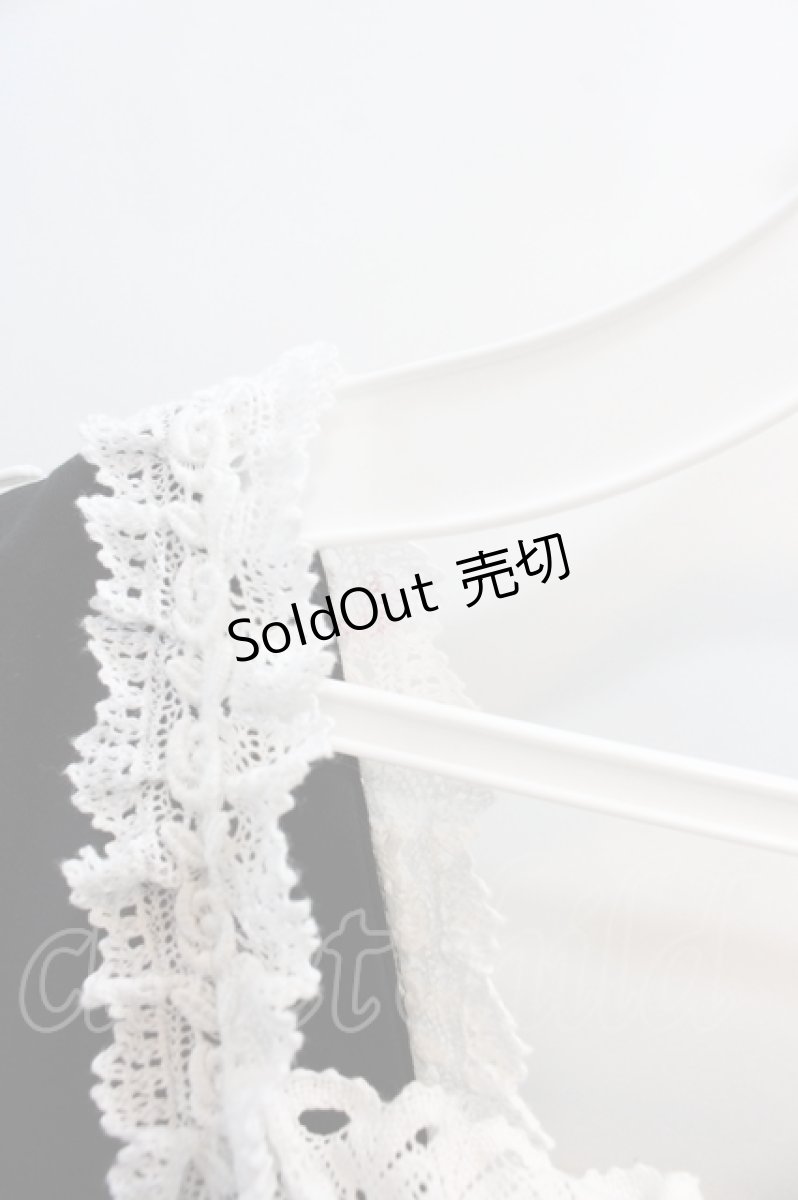 画像3: BABY,THE STARS SHINE BRIGHT / ＪＳＫ レースフリルジャンパースカート  黒Ｘ白 I-24-05-12-027-BA-OP-HD-ZI (3)