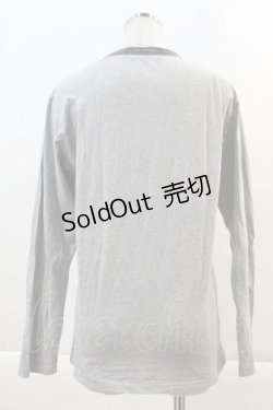 画像2: Karl Helmut Re Plus / 旗風プリントカットソー M グレー I-24-05-22-051-LO-TO-HD-ZI