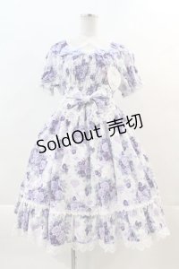 BABY,THE STARS SHINE BRIGHT / シュガーブーケ〜永遠の乙女の憧れ〜柄シャーリングワンピース  ラベンダー I-24-05-24-043-BA-OP-HD-ZI