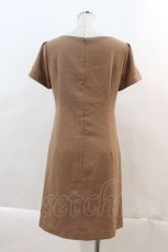 画像2: 【SALE】LODISPOTTO / ピンタックリボン半袖ワンピース  ブラウン I-24-05-24-088-LO-OP-HD-ZT384 (2)