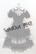 Angelic Pretty / トッピングハートワンピース  黒Ｘピンク I-24-05-26-026-AP-OP-HD-ZI