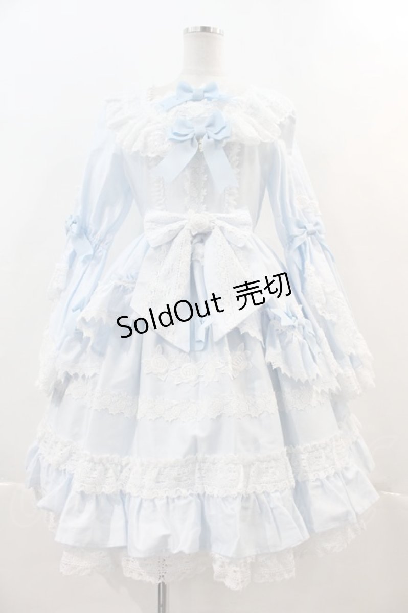 画像1: BABY,THE STARS SHINE BRIGHT / Secret Roseワンピース  サックス I-24-06-03-034-BA-OP-HD-ZI (1)