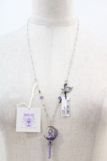 画像2: ANNA SUI / ムーンスティックネックレス  パープル I-24-06-14-091-PU-AC-HD-ZI (2)