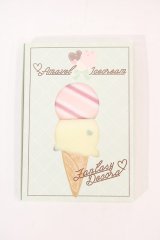Amavel / G ボックス入りアイス柄ミニタオルセット  ピンクＸアイボリー I-24-06-16-123-CA-ZA-HD-ZT-K015