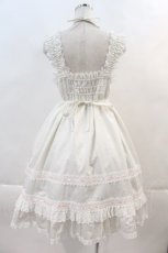 画像2: BABY,THE STARS SHINE BRIGHT / ベビードールジャンパースカート＆うさくみゃヘッドドレスセット  白Ｘピンク I-24-06-21-061-BA-OP-HD-ZI (2)