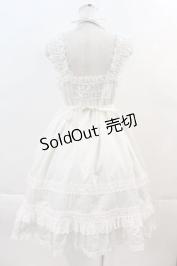 画像2: BABY,THE STARS SHINE BRIGHT / ベビードールジャンパースカート＆うさくみゃヘッドドレスセット  白Ｘピンク I-24-06-21-061-BA-OP-HD-ZI