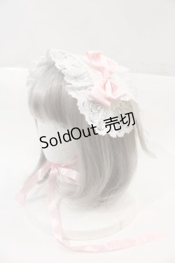 画像3: BABY,THE STARS SHINE BRIGHT / ベビードールジャンパースカート＆うさくみゃヘッドドレスセット  白Ｘピンク I-24-06-21-061-BA-OP-HD-ZI