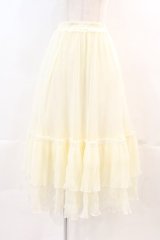axes femme / レース切替ティアードスカート M キナリ I-24-06-25-080-AX-SK-HD-ZT399