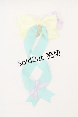 画像1: LOTUS ribbon / ツインリボンバレッタ(1つのみ)   I-24-06-27-104-EL-AC-HD-ZI