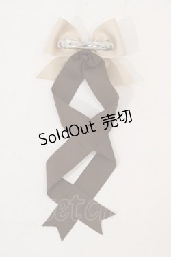 画像2: LOTUS ribbon / ツインリボンバレッタ(1つのみ)   I-24-06-27-108-EL-AC-HD-ZI