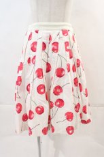 画像1: Jane Marple / チェリースカート  白Ｘ赤 I-24-06-28-113-JM-SK-HD-ZT141 (1)
