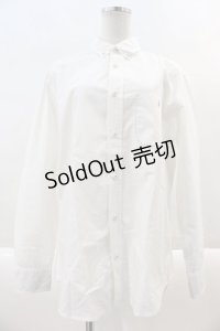 Karl Helmut Re Plus / 袖先ドット地長袖シャツ  白 I-24-07-03-009-LO-BL-HD-ZI