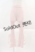 lilLilly / リブフリルパンツ  ピンク I-24-07-03-084-LO-PA-HD-ZT158