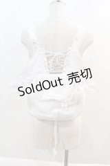 FRILL / 羽根レースアップリュック  白 I-24-07-03-085-HN-BG-HD-ZI