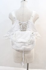 画像1: FRILL / 羽根レースアップリュック  白 I-24-07-03-085-HN-BG-HD-ZI (1)