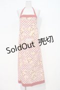 PINK HOUSE / うさぎチェックエプロン  赤Ｘ白チェック I-24-07-05-107-LO-ZA-HD-ZI