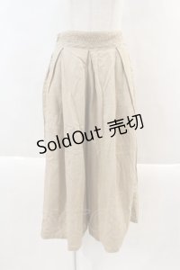 axes femme / 華刺繍リネンガウチョパンツ M ベージュ I-24-07-09-075-AX-PA-HD-ZT309