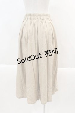 画像2: axes femme / 華刺繍リネンガウチョパンツ M ベージュ I-24-07-09-075-AX-PA-HD-ZT309
