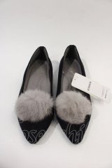 axes femme / ポインテッドパンプス M ブラック I-24-07-09-125-AX-SH-HD-ZT-K014