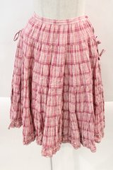 PINK HOUSE / チェックスカート  ピンク I-24-07-15-113-LO-SK-AS-ZS