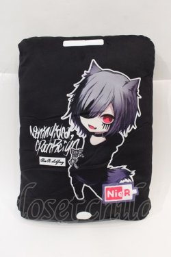 画像2: NieR Clothing / クッション  ブラック I-24-07-17-074-PU-ZA-HD-ZT-K016