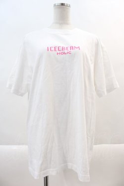 画像1: Candy Stripper / ICE CREAM HOLIC TEE 2 オフホワイト I-24-07-20-022-PU-TS-HD-ZT314