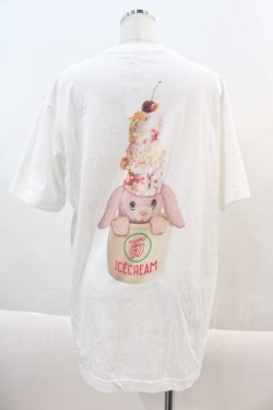 画像2: Candy Stripper / ICE CREAM HOLIC TEE 2 オフホワイト I-24-07-20-022-PU-TS-HD-ZT314
