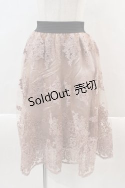 画像1: axes femme / コードレーススカート M アワピンク I-24-07-22-081-AX-SK-HD-ZT119