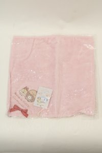 Maison de FLEUR / とんかつ・えびふらいのしっぽタオルハンカチ  ピンク I-24-07-22-108-LO-ZA-HD-ZT-K015