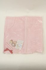画像1: Maison de FLEUR / とんかつ・えびふらいのしっぽタオルハンカチ  ピンク I-24-07-22-108-LO-ZA-HD-ZTK015 (1)