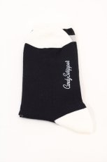 画像2: Candy Stripper / ロゴソックス  黒Ｘ白Ｘグレー I-24-07-22-115-PU-ZA-HD-ZT424-F001 (2)