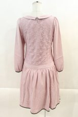 画像2: axes femme / パイピングバイカラーワンピース M アワピンク I-24-07-23-091-AX-OP-HD-ZT463 (2)