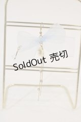 LOTUS ribbon / サクラリボンピアス  サックス I-24-07-24-087-EL-AC-HD-ZI