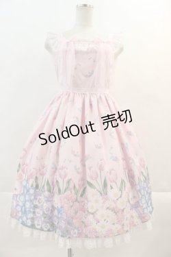 画像1: Angelic Pretty / Flower Kittenジャンパースカート  ピンク I-24-07-28-100-AP-OP-HD-ZY