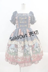 ALICE and the PIRATES / Marionette Chris柄ワンピース  ブルー I-24-07-31-123-PA-OP-HD-ZI