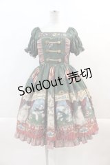 ALICE and the PIRATES / Marionette Chris柄ワンピース  グリーン I-24-07-31-124-PA-OP-HD-ZI