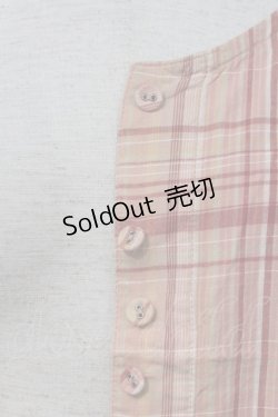 画像3: PINK HOUSE / フロントリボンチェックノースリーブブラウス  ピンク I-24-07-31-028-LO-BL-AS-ZT426