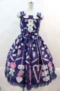 Angelic Pretty / Candy Ornamentジャンパースカート  ネイビー I-24-08-02-041-AP-OP-HD-ZY