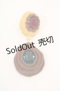 Q-pot. / ダブルジュエルクッキーピアス  赤Ｘ緑Ｘブラウン I-24-08-03-105-QP-AC-HD-ZI