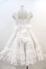 画像2: Angelic Pretty / Sweetフリルジャンパースカート  白 I-24-08-06-082-AP-OP-HD-ZI (2)