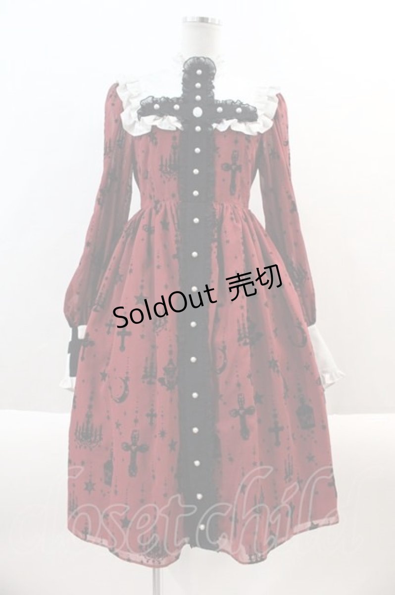 画像1: Angelic Pretty / Holy Lantern Cross Dress  ワイン  I-24-08-15-062-AP-OP-HD-ZI (1)