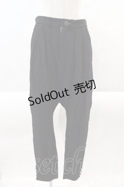 画像1: MALKOMALKA / ラメパンツ  黒ラメ I-24-08-15-107-PU-PA-HD-ZT101