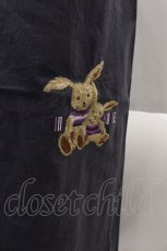 画像3: PINK HOUSE / ツインうさぎさん刺繍スカート M グレーＸブラウン I-24-08-16-064-LO-SK-HD-ZT077 (3)